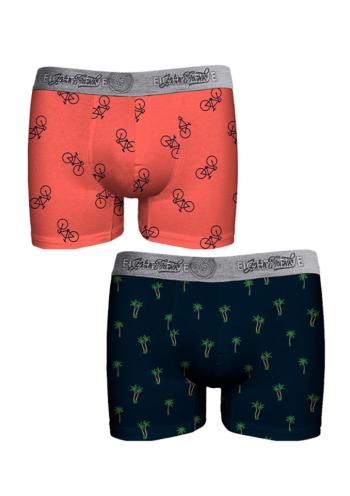 Pánské boxerky John Frank JF2BEF28 2Pack XL Dle obrázku