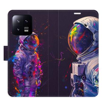 Flipové pouzdro iSaprio - Neon Astronaut 02 - Xiaomi 13