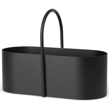 Úložný box GRIB 35 cm, černá, železo, ferm LIVING