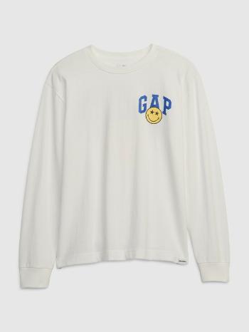 GAP Gap & Smiley® Triko dětské Bílá