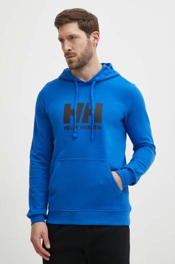 Bavlněná mikina Helly Hansen HH LOGO HOODIE pánská, s kapucí, s aplikací, 33977