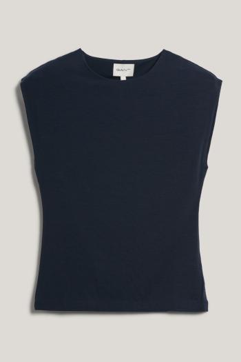 TRIČKO GANT SLEEVELESS C-NECK JERSEY TOP EVENING BLUE