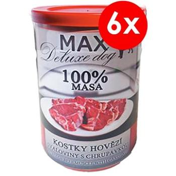 MAX deluxe kostky hovězí svaloviny s chrupavkou 400 g, 6 ks (8594025083862)