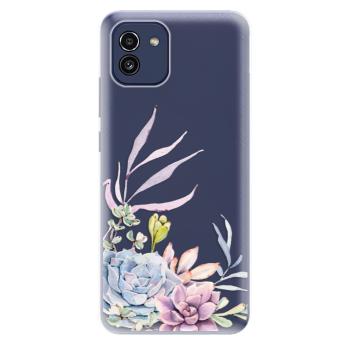 Odolné silikonové pouzdro iSaprio - Succulent 01 - Samsung Galaxy A03