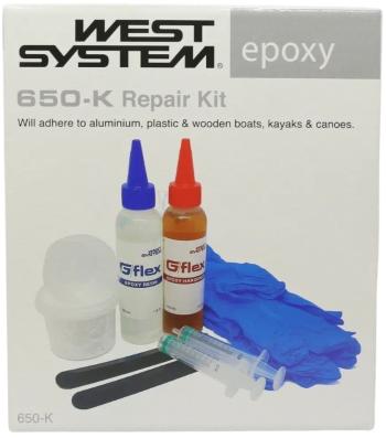 West System 650-K Aluminum Boat Repair Kit Transparent 236 ml Přípravek k laminování