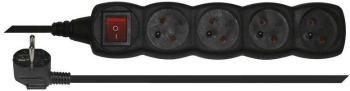 Hosszabbító kábel Emos hosszabbító 250V, 4x csatlakozó, 3m fekete