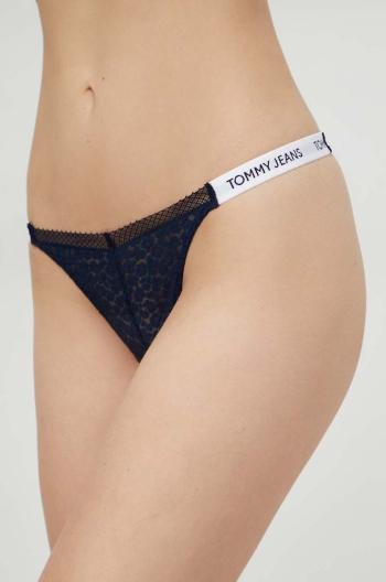 Tanga Tommy Jeans tmavomodrá barva, UW0UW05160