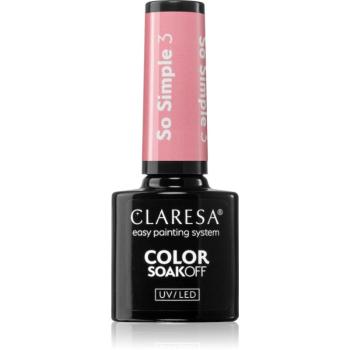 Claresa SoakOff UV/LED Color So Simple gelový lak na nehty odstín SO SIMPLE 3 5 g