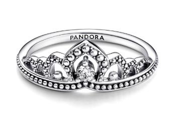 Pandora Stříbrný prsten Královský diadém s kuličkami Moments 192233C01 54 mm