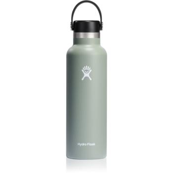 Hydro Flask Standard Mouth Flex Cap sticlă termos culoare Olive 621 ml