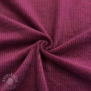 Manšestr 6W WASHED STRETCH berry