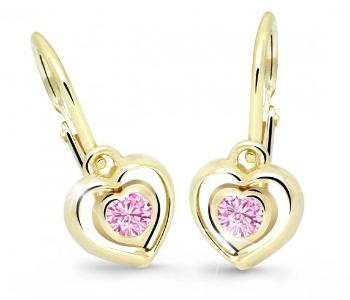 Cutie Jewellery Dětské srdíčkové náušnice C2752-10-X-1 růžová