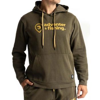 ADVENTER & FISHING COTTON HOODIE Pánská bavlněná mikina, khaki, velikost