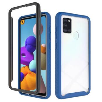 DUAL odolný kryt Samsung Galaxy A21s modrý