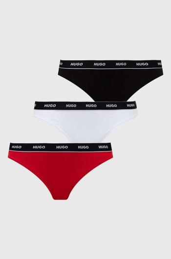 Tanga HUGO 3-pack červená barva, 50480150