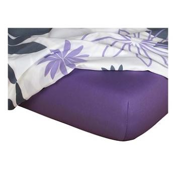 Dadka Jersey prostěradlo purpur 90×200×18 cm (02216C-000PURPURA)