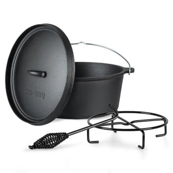 Klarstein Galloway, litinový hrnec, 5.8 barbecue hrnec, litina, velikost M/5,5 l
