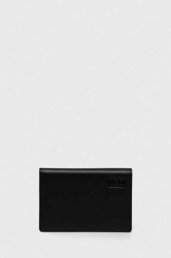 Kožené pouzdro na karty Diesel BI-FOLD CARD HOLDER WALLET černá barva, X09671.PR227