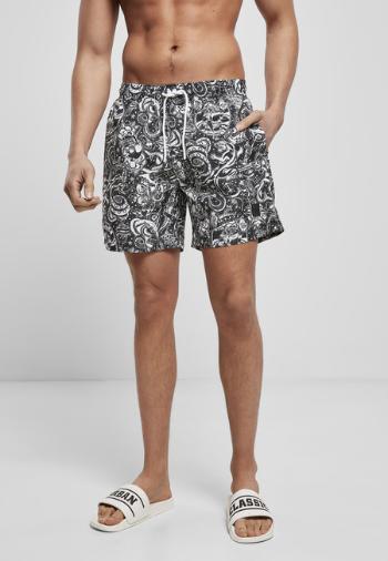 Urban Classics Pattern Swim Shorts tattoo aop - 3XL