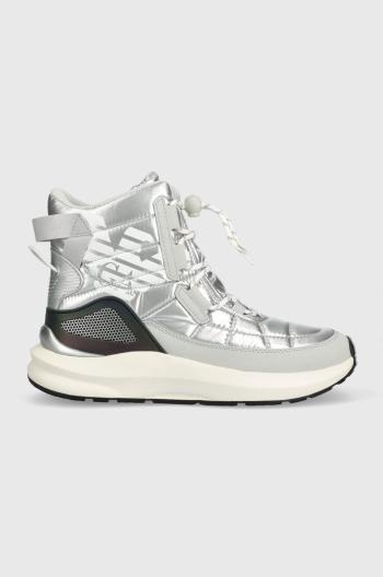 Sněhule EA7 Emporio Armani Snow Boot stříbrná barva