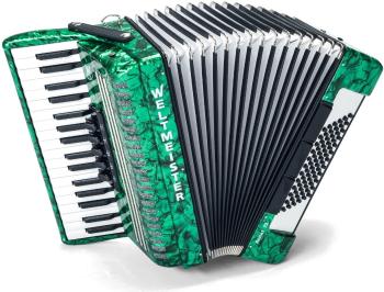 Weltmeister Achat 72 34/72/III/5/3 Billentyűs harmonika Green