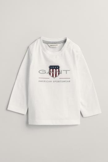 TRIČKO GANT ARCHIVE SHIELD LS T-SHIRT WHITE