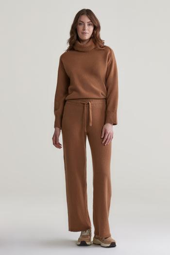 KALHOTY GANT WOOL KNITTED PANTS CACAO