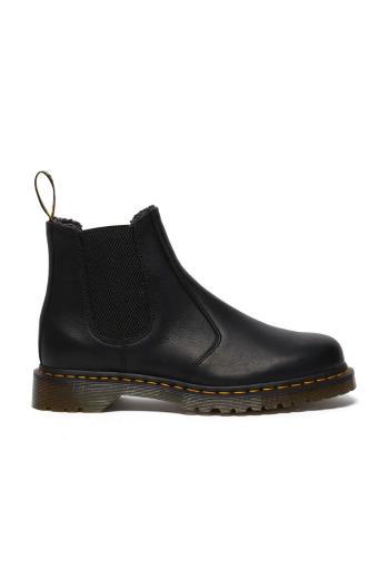 Boty s gumou Dr. Martens 2976 WL černá barva, na plochém podpatku, zateplené, DM31874001