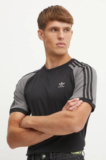 Bavlněné tričko adidas Originals černá barva, IW5818