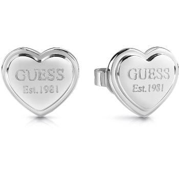 Guess Módní ocelové náušnice se srdíčkem JUBE02179JWRHT/U