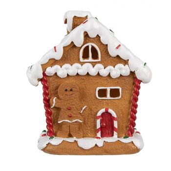 Vánoční perníková chaloupka s Led světýlky Gingerbread House - 11*9*13 cm 6PR4341