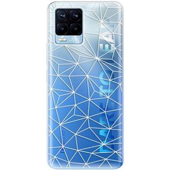 iSaprio Abstract Triangles 03 - white pro Realme 8 / 8 Pro (trian03w-TPU3-RLM8)