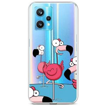 TopQ Kryt Realme 9 Pro+ silikon Cartoon Flamingos 73225 (Sun-73225)