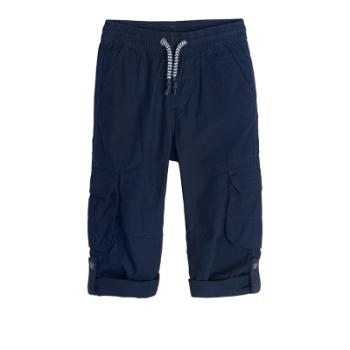 Kalhoty s bočními kapsami- tmavě modré - 92 NAVY BLUE