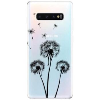 iSaprio Three Dandelions - black pro Samsung Galaxy S10+ (danbl-TPU-gS10p)