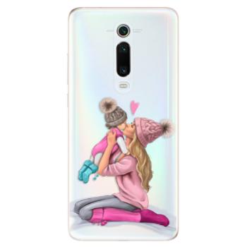 Odolné silikonové pouzdro iSaprio - Kissing Mom - Blond and Girl - Xiaomi Mi 9T Pro