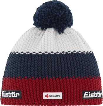 Eisbär Star Pompon SKA Beanie Burgundy/Dark Cobalt/White UNI Čepice