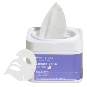 MARY & MAY Zpevňující pleťová maska Collagen Peptide (Vital Mask) 30 ks