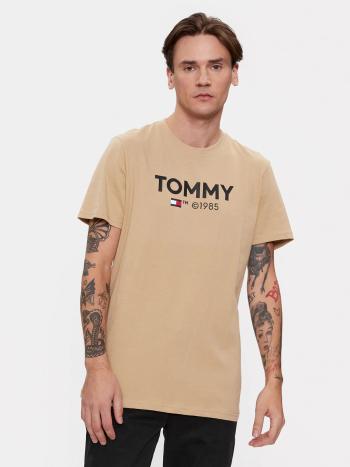 Tommy Jeans pánské béžové tričko