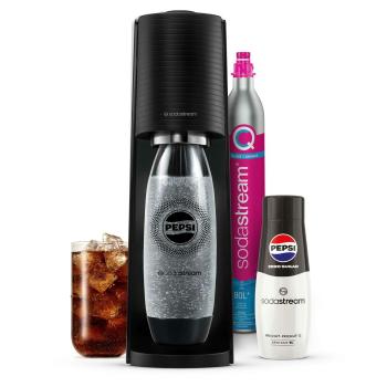 SodaStream TERRA Black Pepsi Zero Szódagép - Fekete