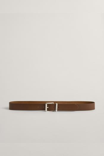 OPASEK GANT LOGO LEATHER BELT WEATHERED BROWN