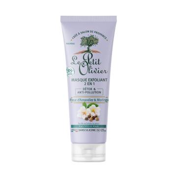 Le Petit Olivier Exfoliační maska a peeling 2v1 mandlový květ a moringa 75 ml