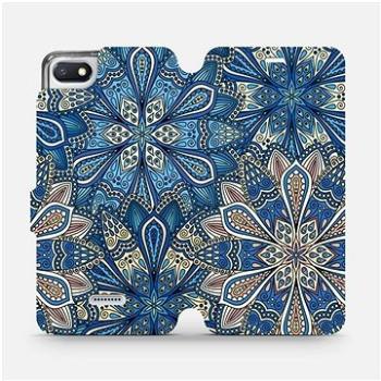 Flipové pouzdro na mobil Xiaomi Redmi 6A - V108P Modré mandala květy (5903226364473)