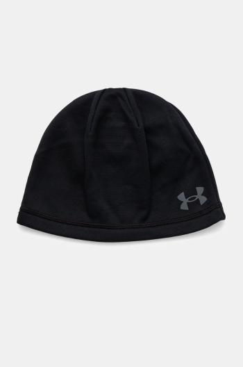 Čepice Under Armour černá barva, z tenké pleteniny