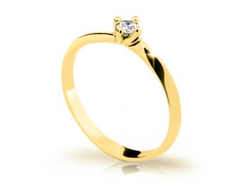 Cutie Jewellery Minimalistický prsten ze žlutého zlata Z6811-1907-10-X-1 59 mm