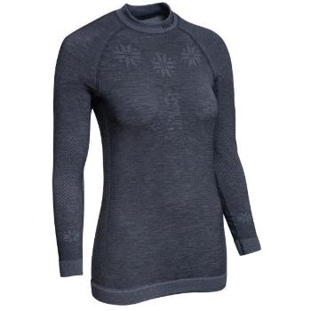 Blizzard VIVA LONG SLEEVE WOOL Dámské funkční Merino triko, tmavě šedá, velikost