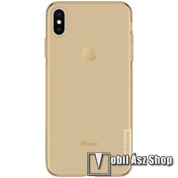 NILLKIN Nature Slim szilikon védő tok / hátlap - 0,6mm - ARANY - APPLE iPhone XS Max - GYÁRI