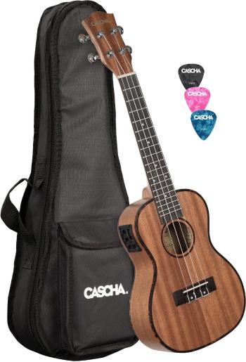 Cascha HH2035E Natural Koncertní ukulele