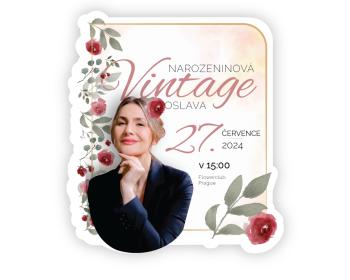 Personal Personalizované pozvánky 6 ks - Vintage oslava