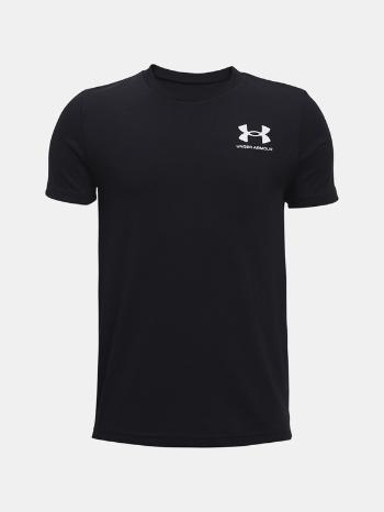 Under Armour UA B Sportsttyle Left Chest SS Triko dětské Černá